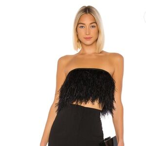 NEW Camila Coelho Feather Tube Top